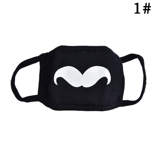 18 Style Cool Unisex Teeth Design Mask Black Noctilucent Cotton Face Mask Mouth Mask Light In The Dark Anti Dust Keep Warm Masks