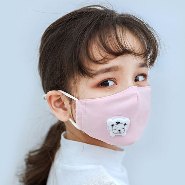 Pm2.5 Anti-fog Activated Carbon Mask Children Face Mask With Breathing Design Cotton 3-layer Toddler Outdoor Anti-dust Mask Kids